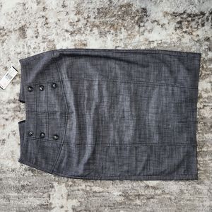NWT gray zip up Pencil skirt Size 5